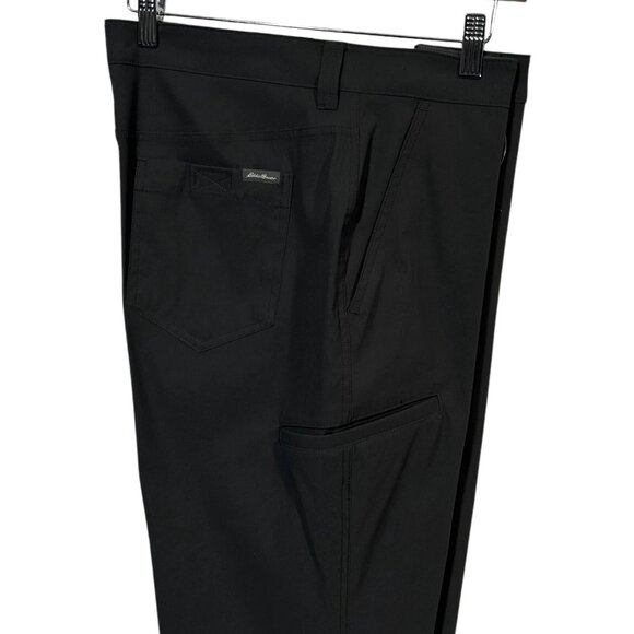 Eddie Bauer Men’s Nylon Tech Pants Size 34x30 34X32 Dark Gray Stretch Casual - Picture 6 of 11